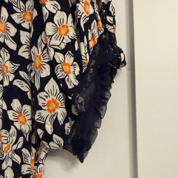 Free People Floral Short Sleeve Dress - Picture 6 of 13